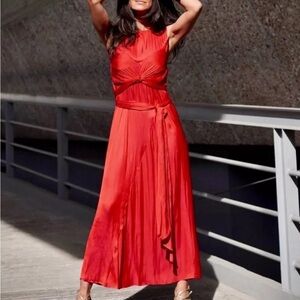 Zara Vibrant Red Maxi Dress